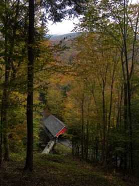 Covered Bridge near the Flume Covered Bridge near the Flume